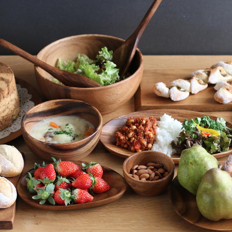 飲食店備品 アカシア ラウンドボウル 16cm 萬洋 | テイクアウト容器の