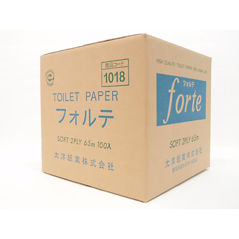 トイレットペーパー W フォルテ青1R(32.5m) 太洋紙業