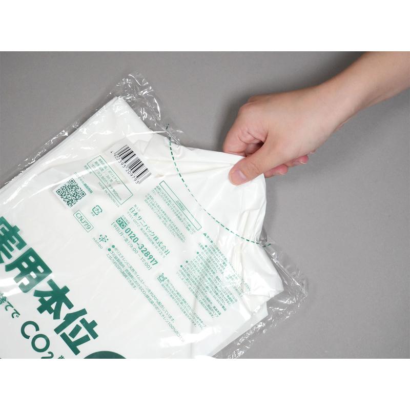 LDゴミ袋 実用本位 nocoo in(ノクーイン) 70L 白半透明 10枚 0.03mm 日本サニパック
