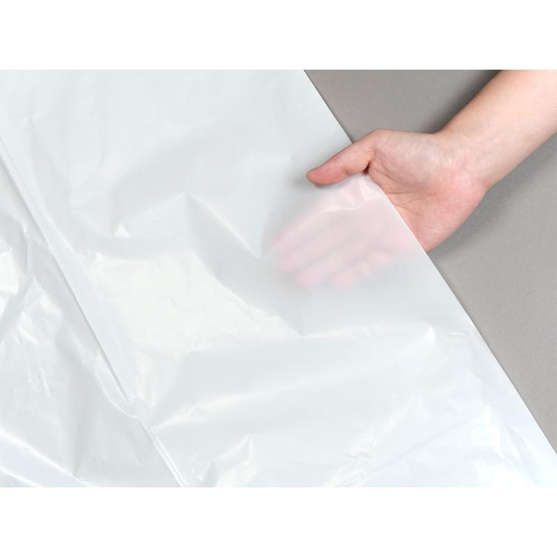 LDゴミ袋 nocoo(ノクー) 業務用ポリ袋 90L 白半透明 10枚 0.050mm 日本サニパック