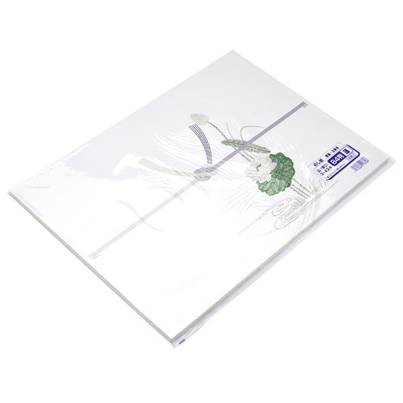 3-424 のし紙 仏 蓮 B4判 山 100枚入 ササガワ