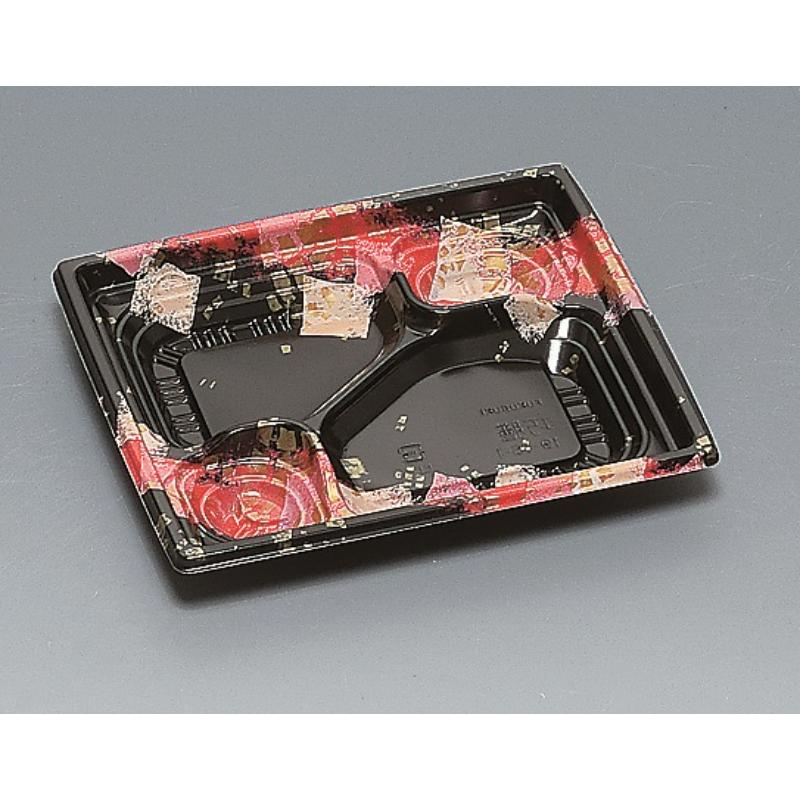 弁当容器 巧膳19-16-1H 華やぎ赤 福助工業