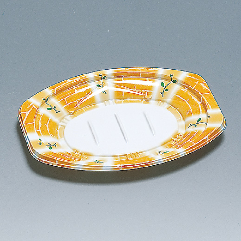 軽食容器 FKプレート24-18H ガーデンオレンジ 福助工業