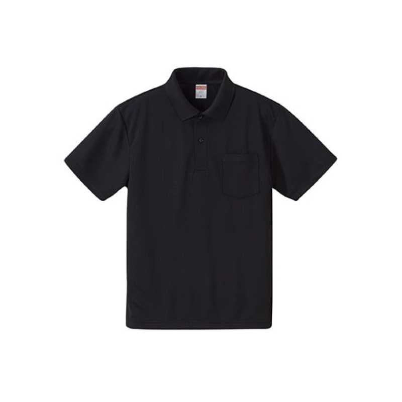 5912-01ポロシャツ ブラック M United Athle
