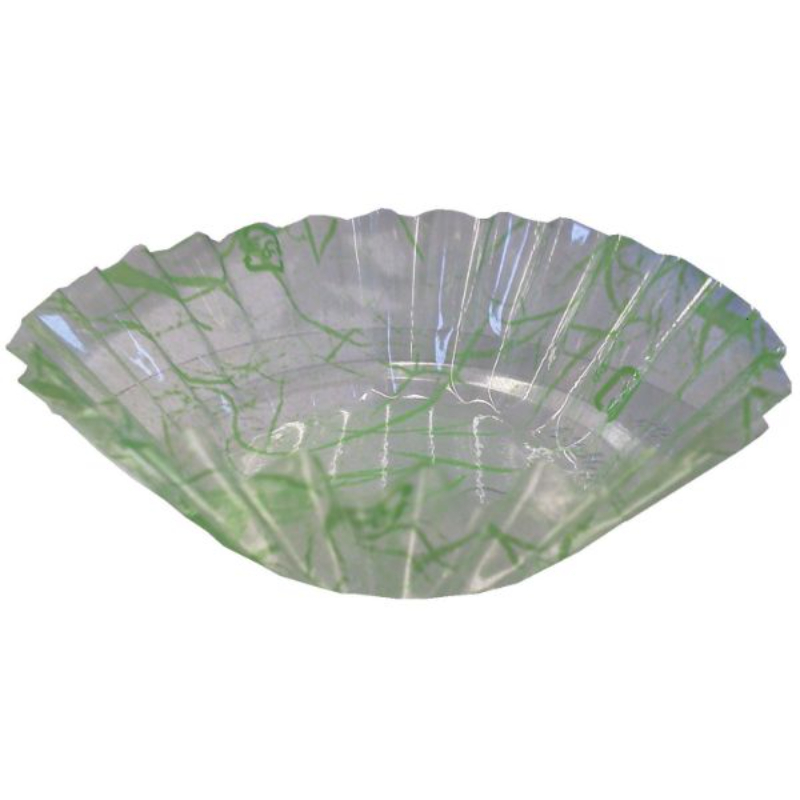 おかずカップ レンジケース9F φ55×30 雲竜柄緑 500枚入 島田昌