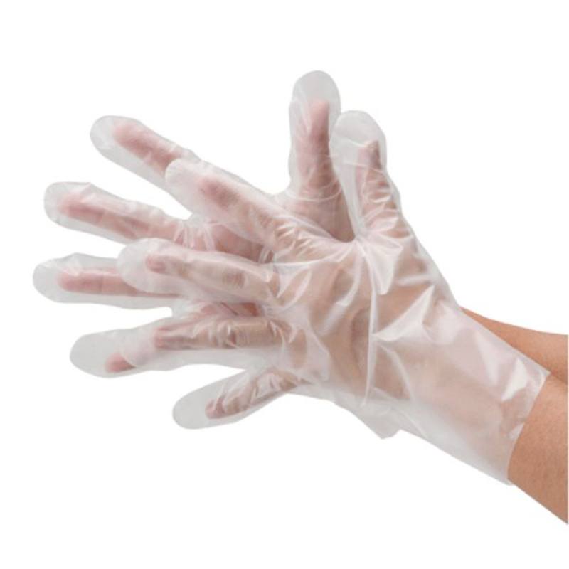 ポリ手袋 2012 ポリエチレン手袋 外エンボス クリア S 100枚入 川西工業