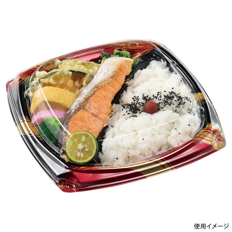 弁当容器 MSDエリッシュ23-23-1 はけ嵐赤 エフピコ