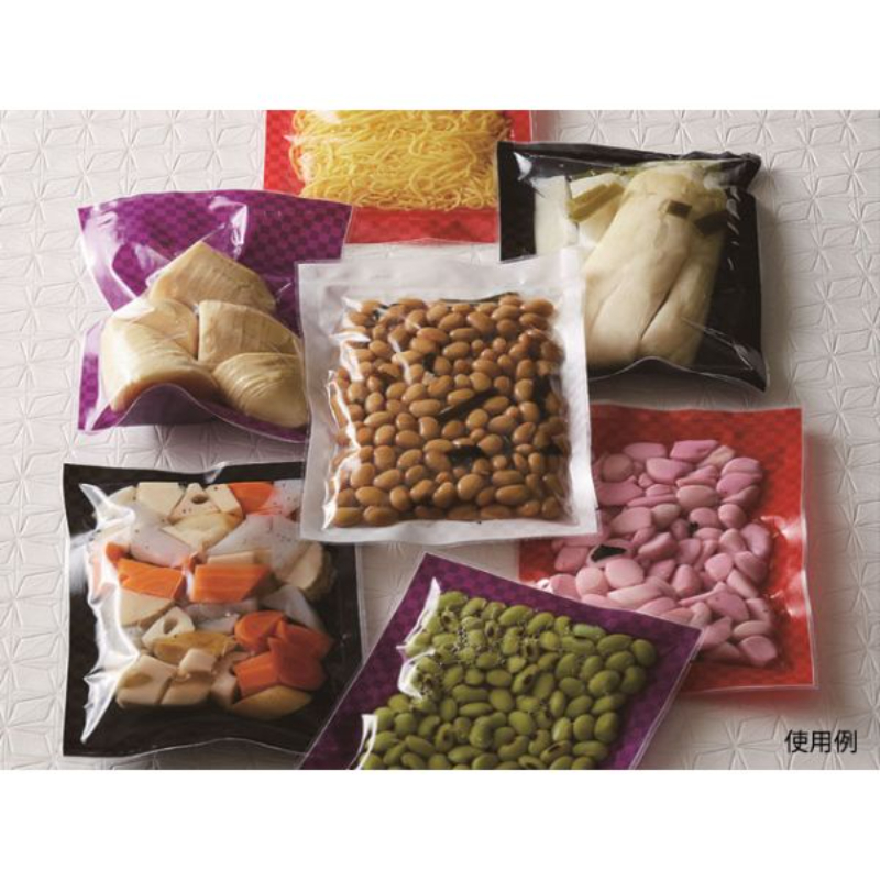 真空袋 格子柄黒 160×250×0.075 VB-3 ベリーパック