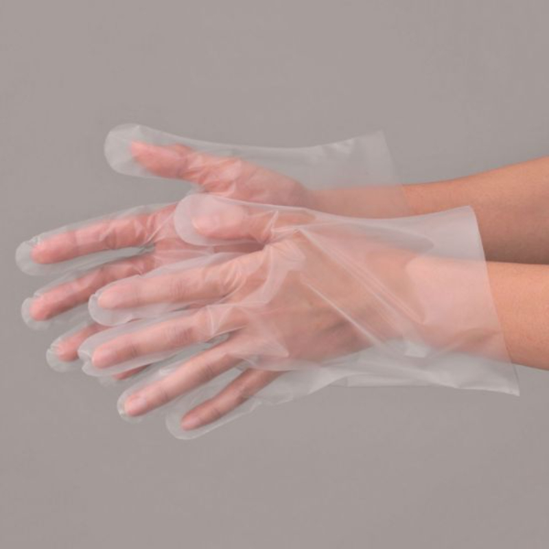 ポリ手袋 エブケアエンボス25箱入 半透明 3002 SS エブノ