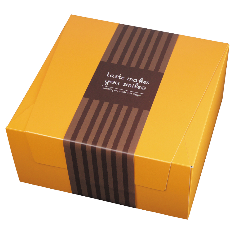 ギフト箱 パケットクルールM オレンジ/緑 ヤマニパッケージ