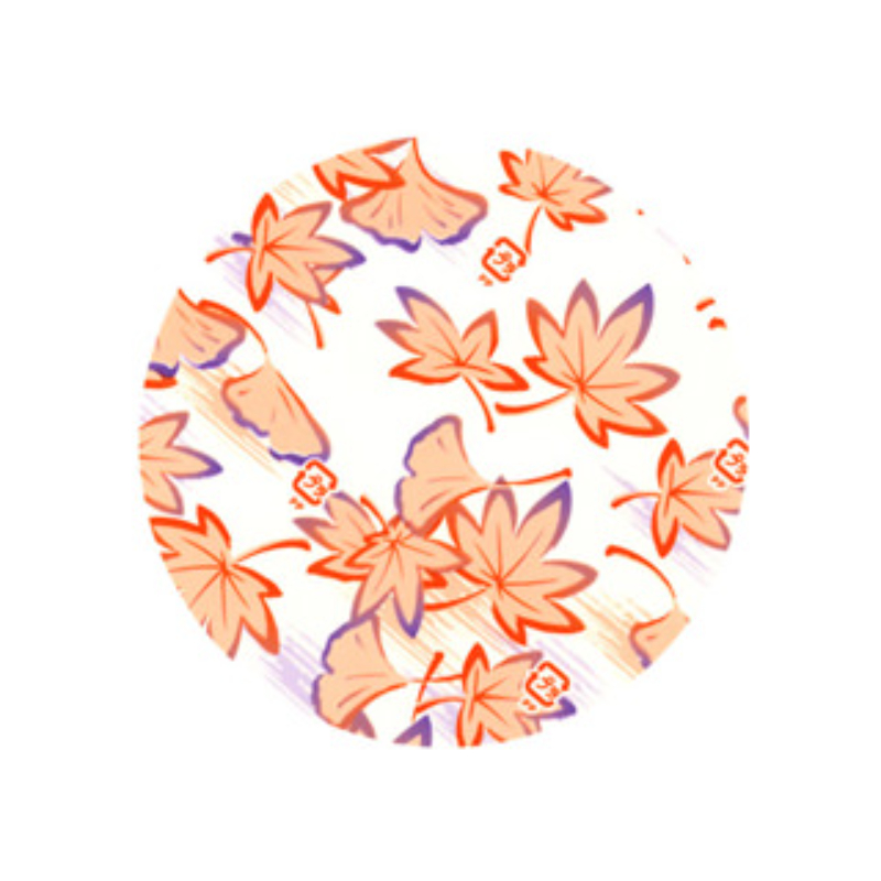 おかずカップ ラミケース OPP 9F 紅葉銀杏柄 500枚 セイコー