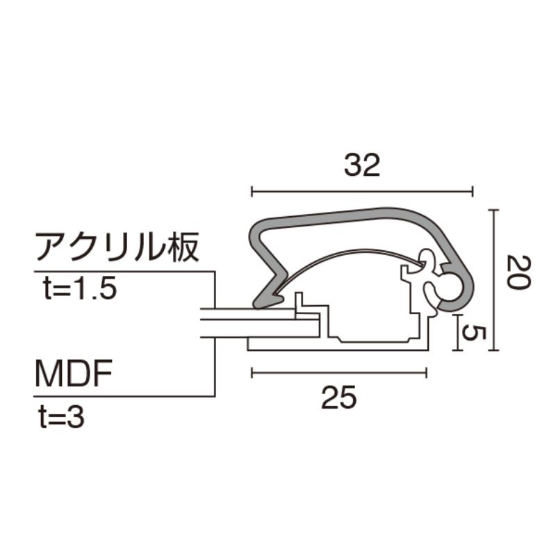 売場備品 メディアグリップ MG-32R A1ブラック 屋内 友屋