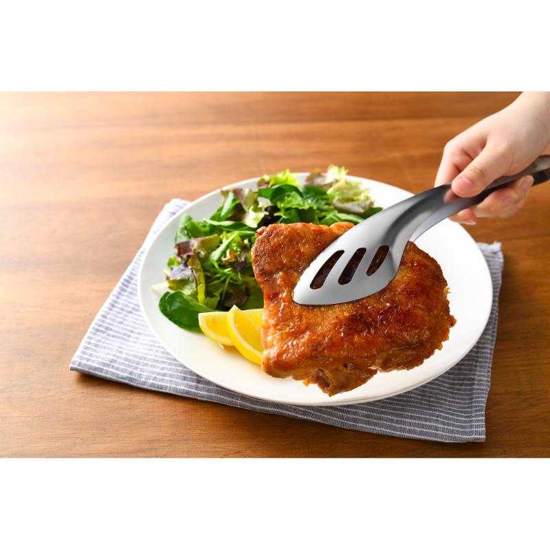 調理道具 ソースもすくえるガッシリトング(化粧箱仕様)AUT1421 オークス