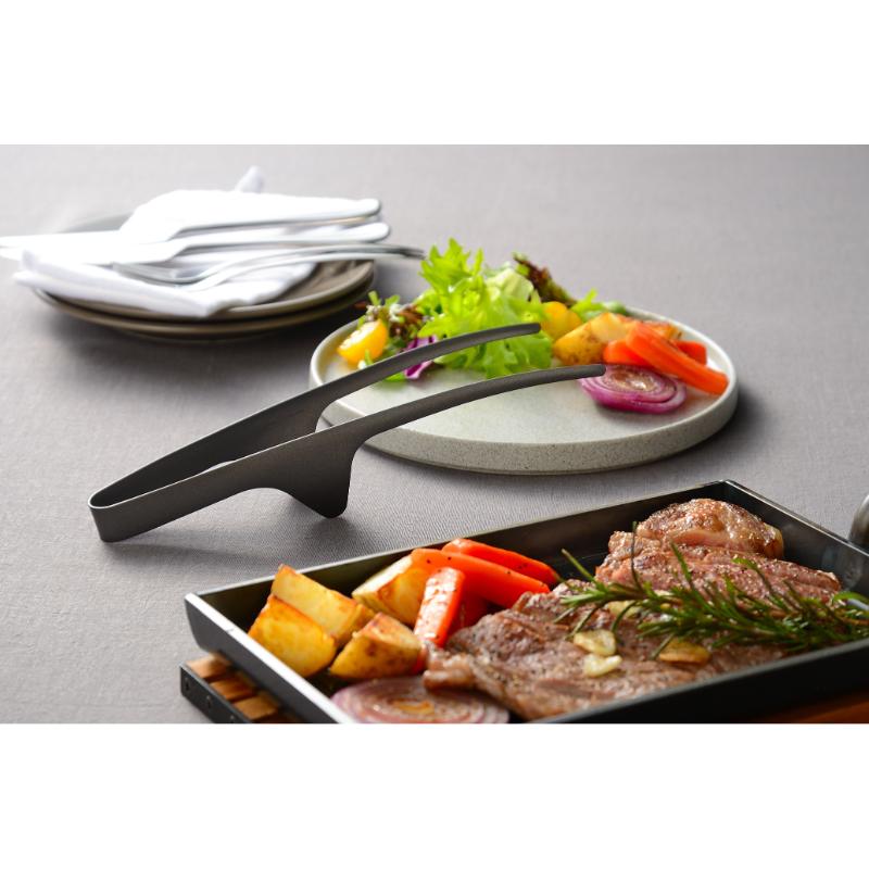 調理道具 おきラク焼き肉トングブラック AUT1443 オークス