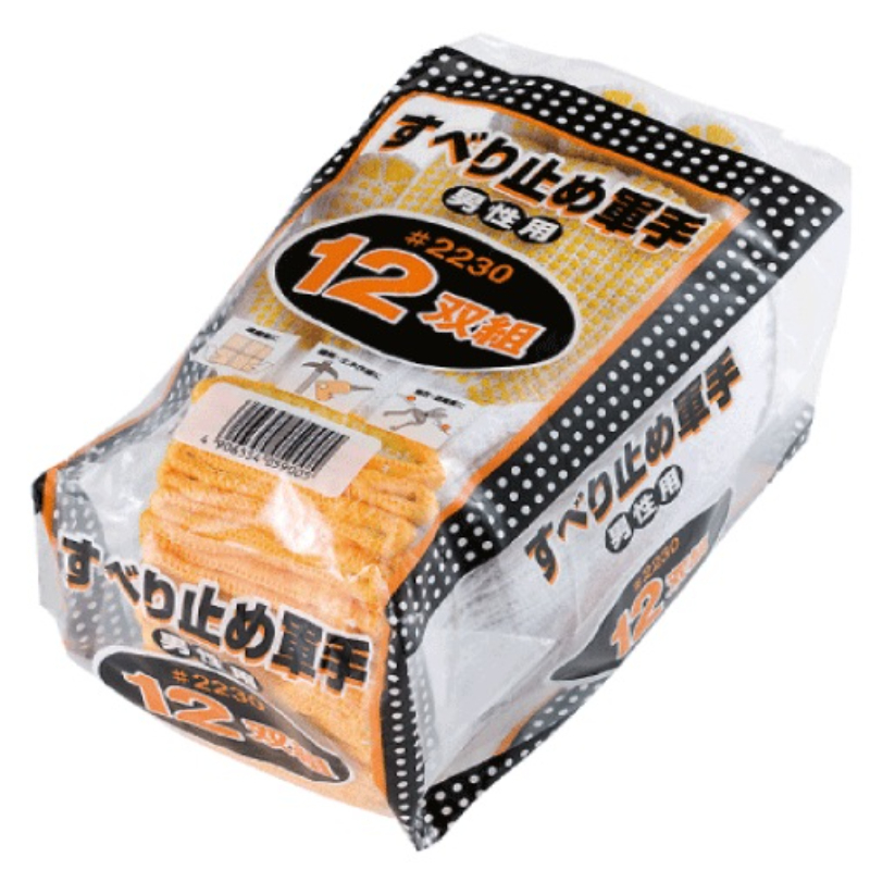 手袋 2230 すべり止め軍手 Lサイズ 12双 川西工業