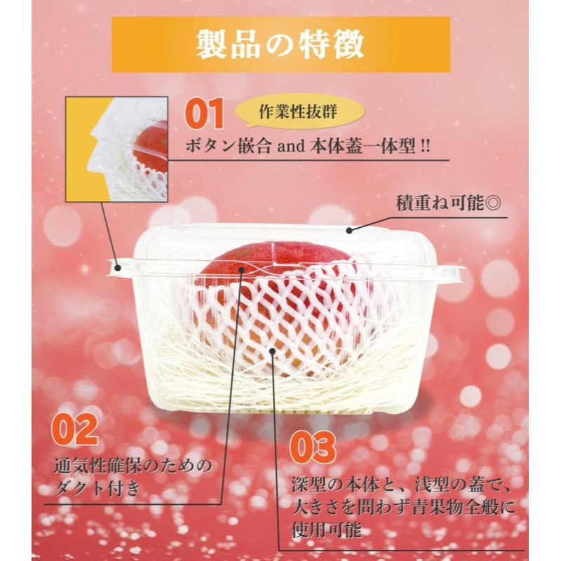 フードパック 果実ボックス大(100) エフピコチューパ