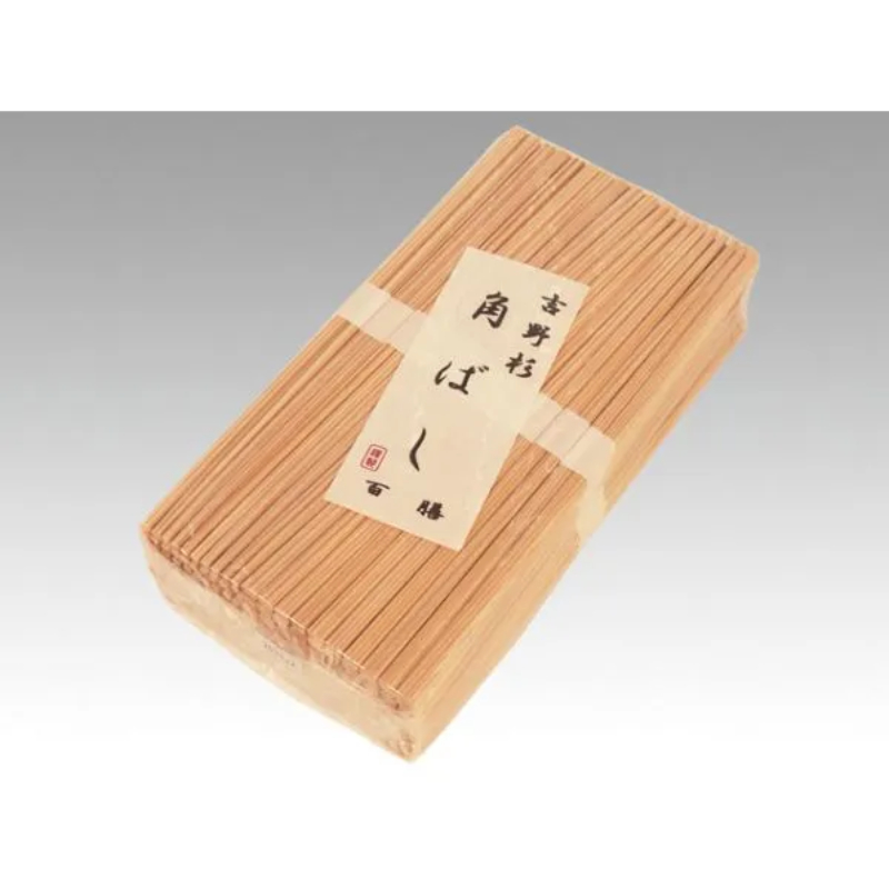 割箸 吉野杉 角箸 白帯巻 100膳P 24cm