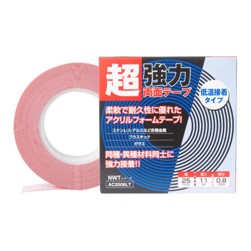 売場備品 超強力アクリルフォーム両面テープ白25mm11M 友屋