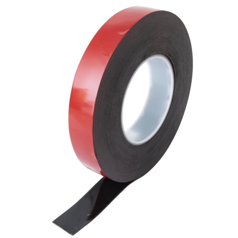 売場備品 超強力アクリルフォーム両面テープ黒25mm11M 友屋