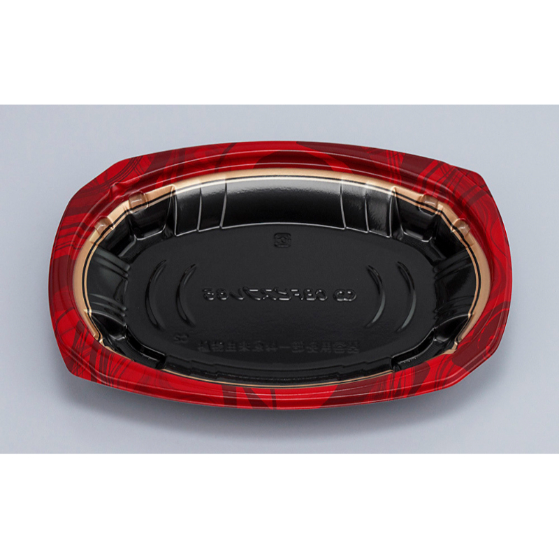 軽食容器 CBFビスプレ65 ミクスト赤本体 シーピー化成