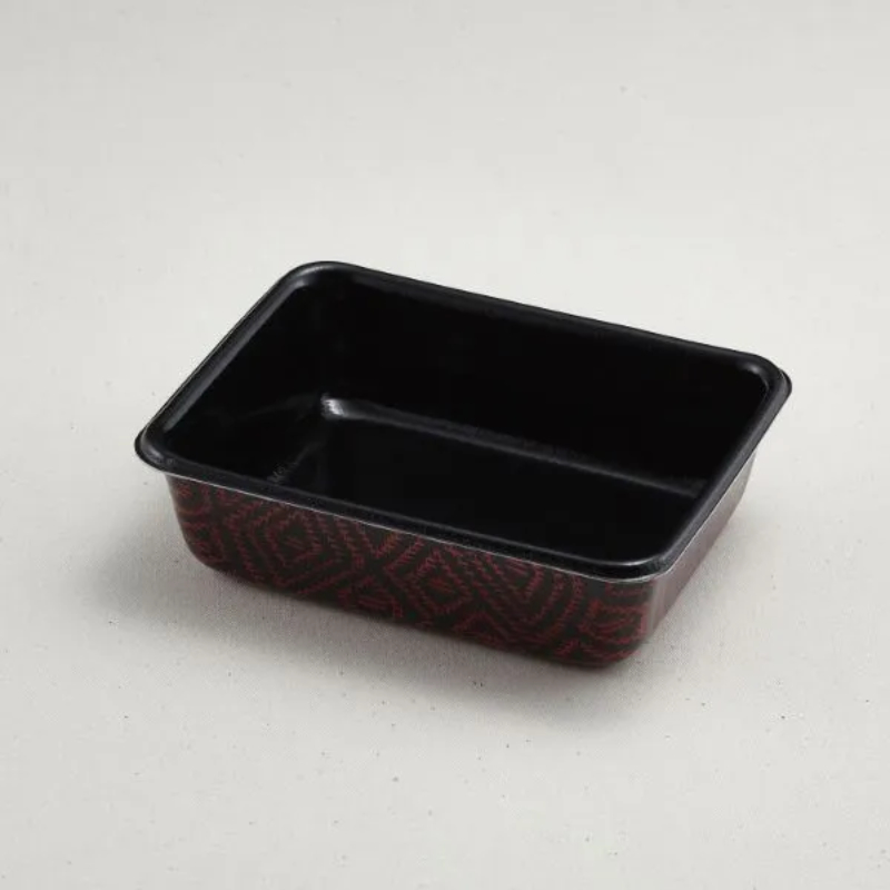弁当容器 新B-4(本体)耐熱らんたい内黒 青葉紙業