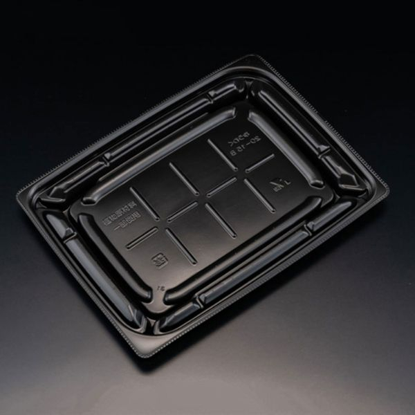弁当容器 バイオデリカ優枠20-15B 黒 リスパック