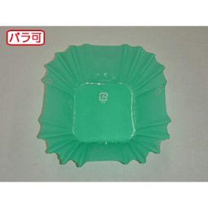 おかずカップ ラミケースOPP四角7号Pグリーン 500枚 セイコー