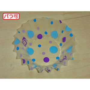 おかずカップ ラミケースOPP 5A 水玉柄(青) 500枚 セイコー