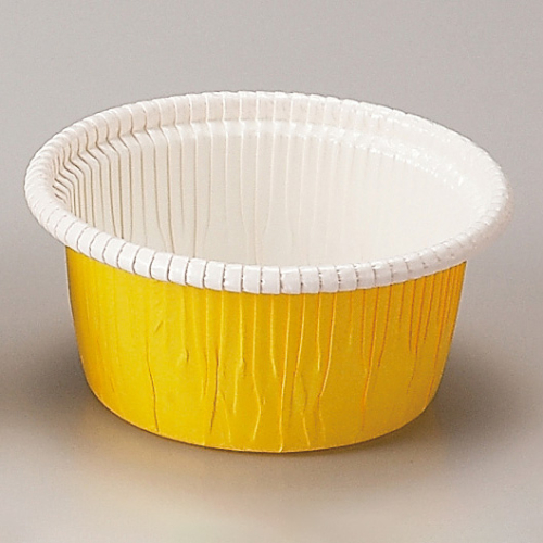 ケーキトレー CR-03 カールカップ(黄) 天満紙器