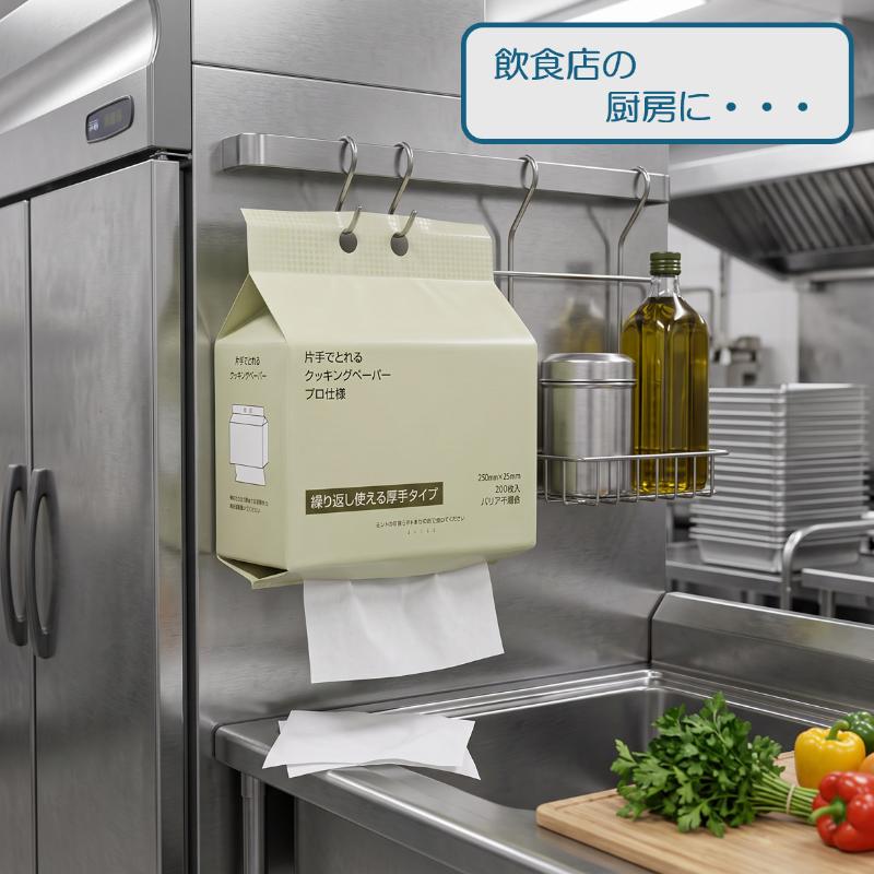 キッチンペーパー 片手でクッキングペーパー 200枚入 日本ラインファースト