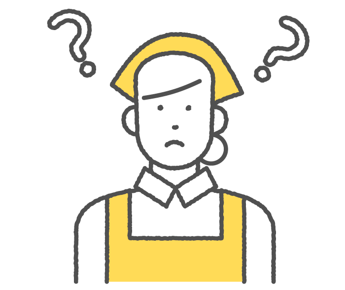 困っている店員イメージ