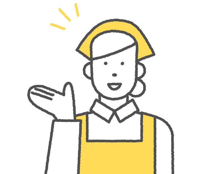問題が解決した店員イメージ