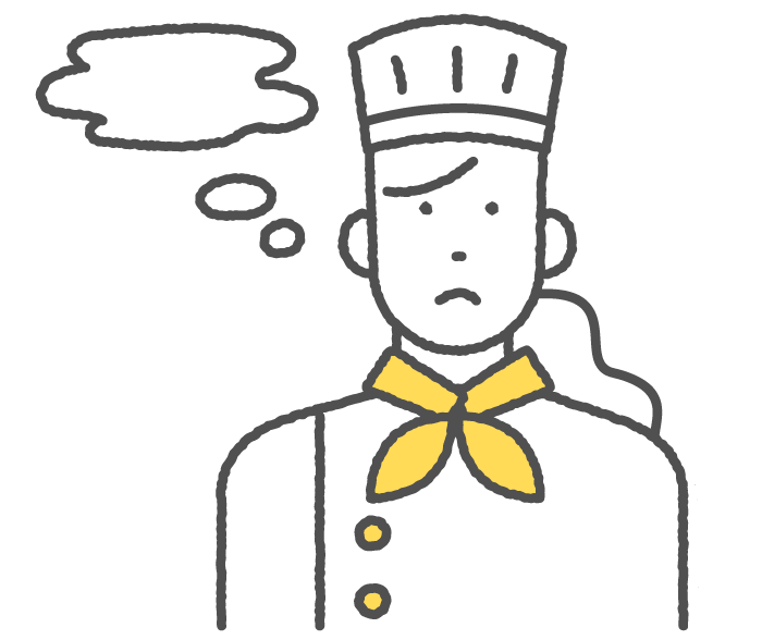 困っている店員イメージ